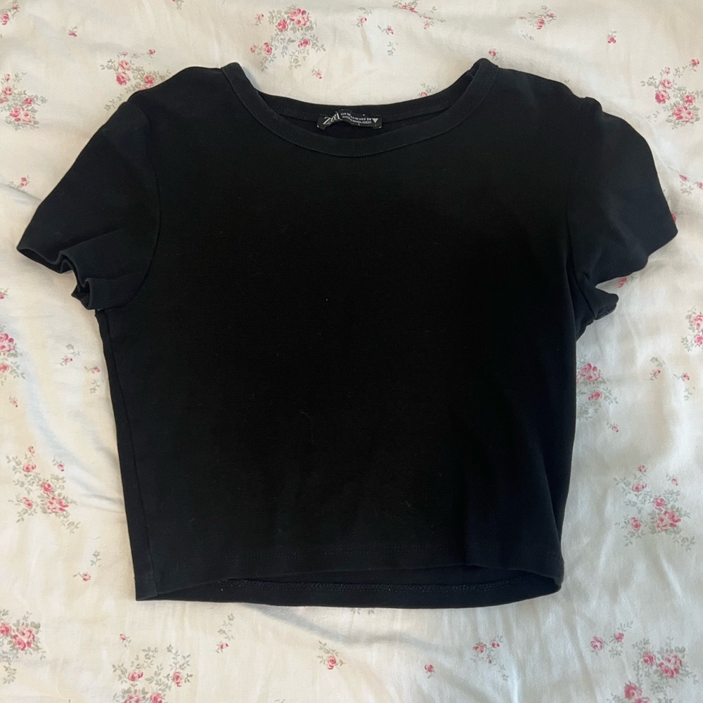 Zara Black Women's Crop Top